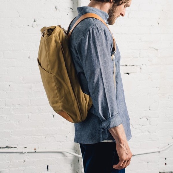 Apolis Organic Chambray Button Down, Blue/XL - Picture 2 of 3